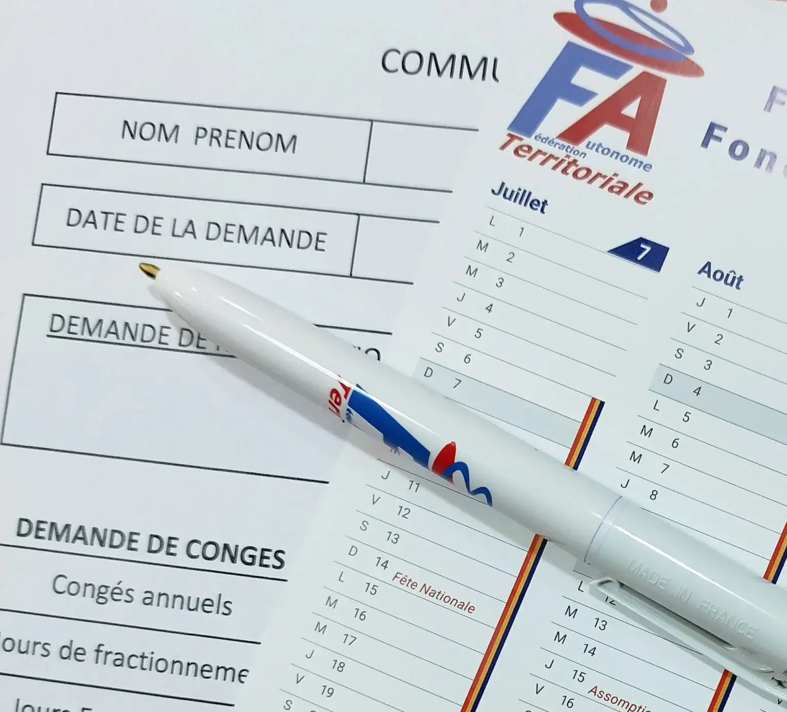 feuille de congé loi 2024-364