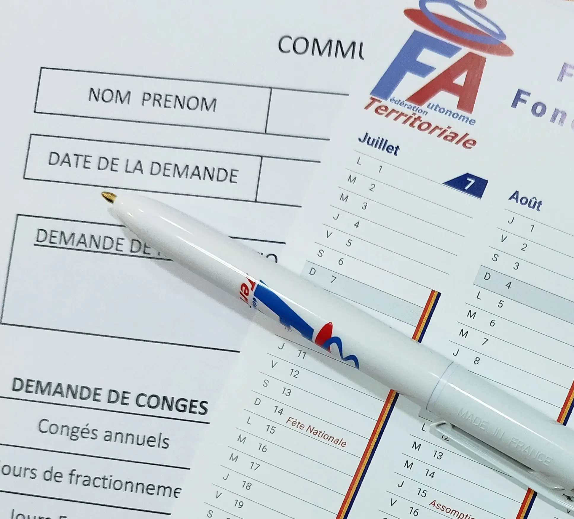 feuille de congé loi 2024-364